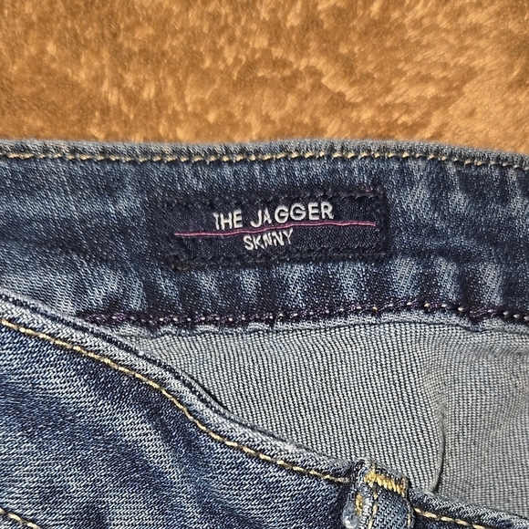 Vigoss Blue The Jagger Distressed Skinny  Jeans Size 29 Waist - Picture 3 of 6